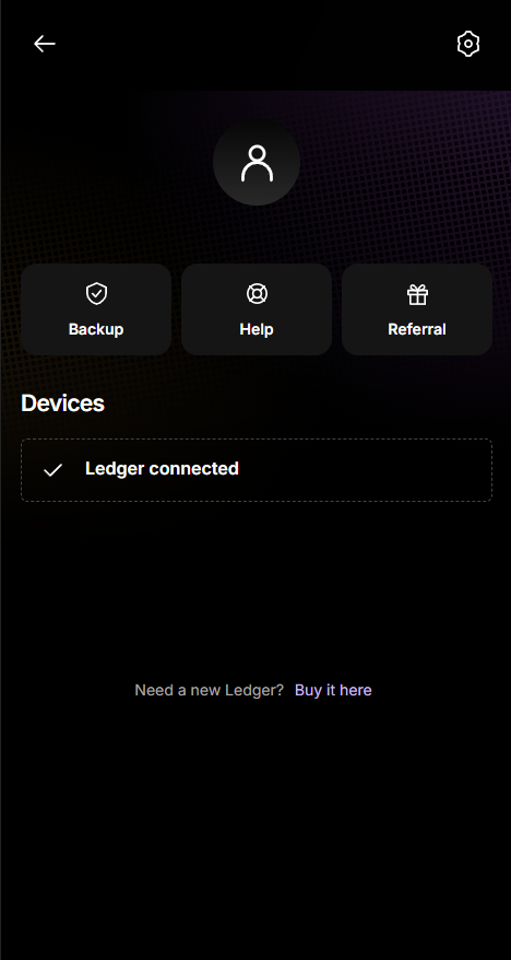 Ledger Wallet Simulator, capture 2
