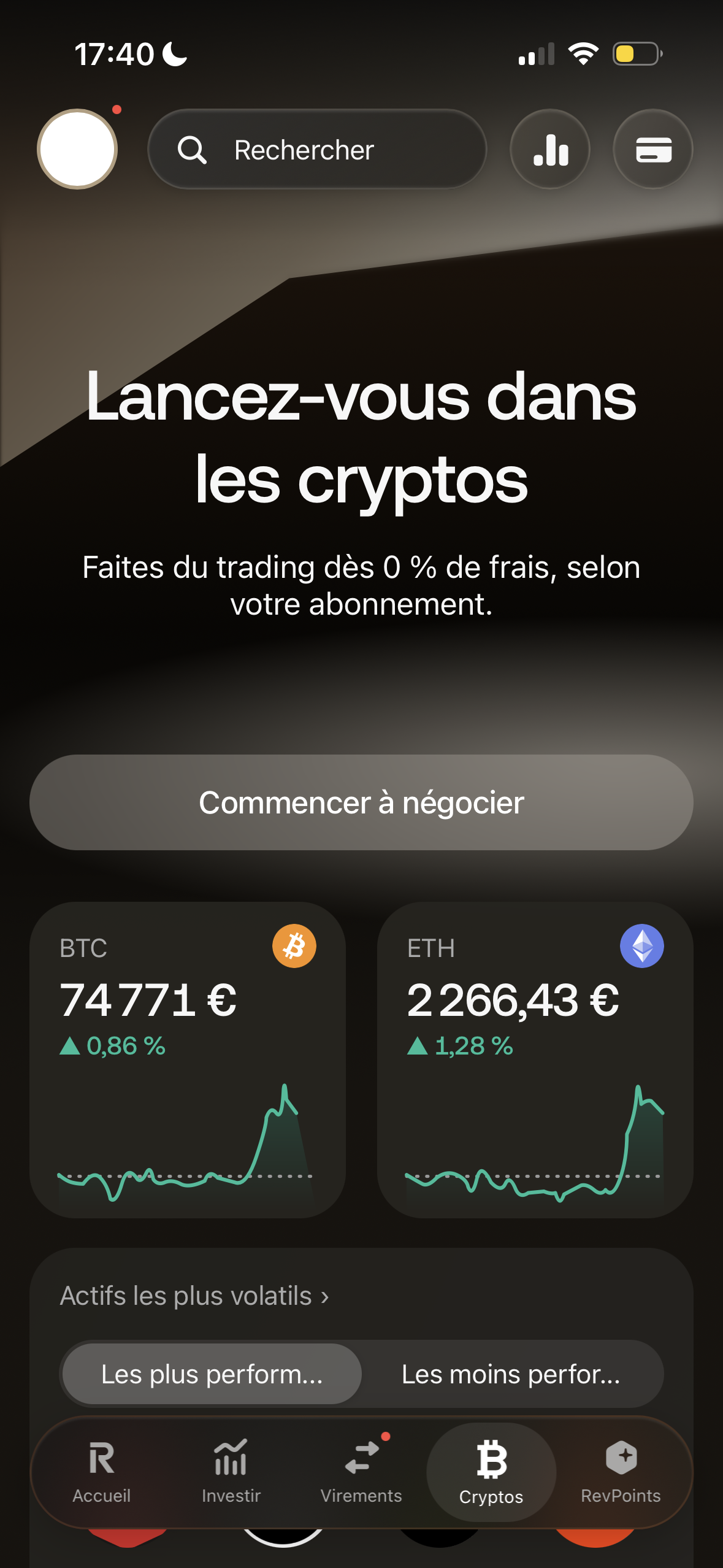 Revolut simulator, capture 4