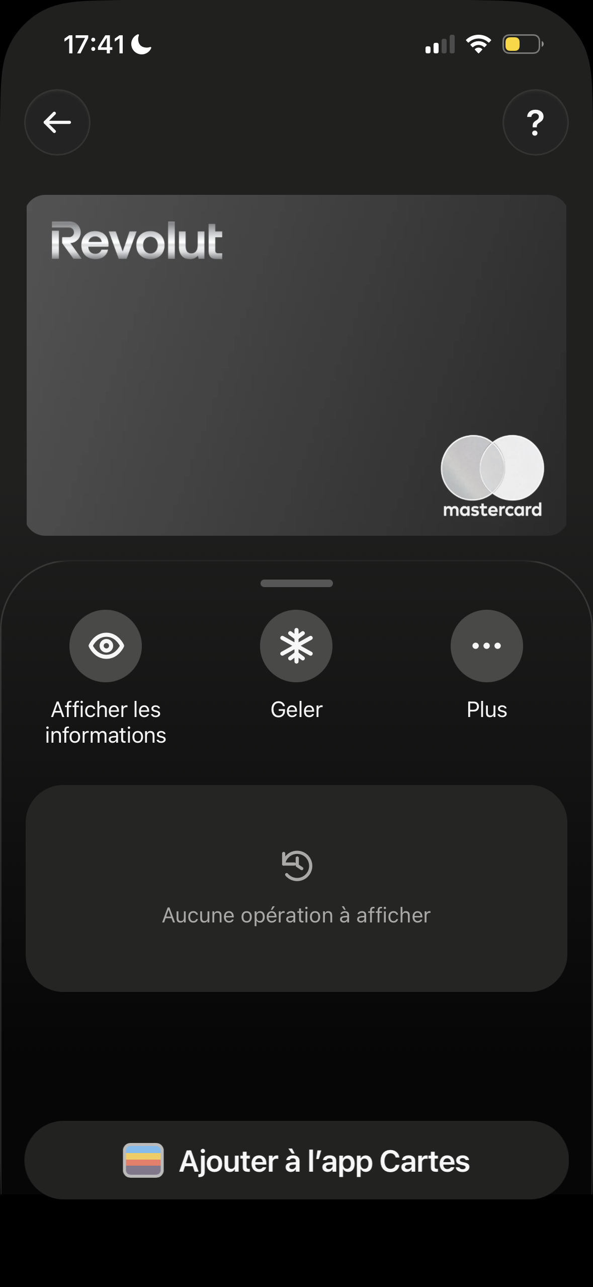 Revolut simulator, capture 2