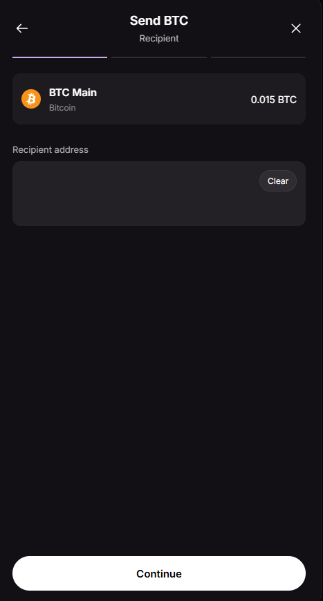 Ledger Wallet Simulator, capture 5